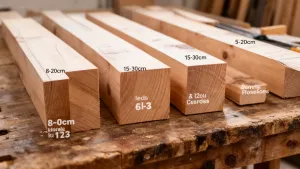 Belki stropowe drewniane wymiary