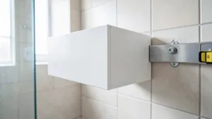 Montaż szafki łazienkowej wiszącej na listwie